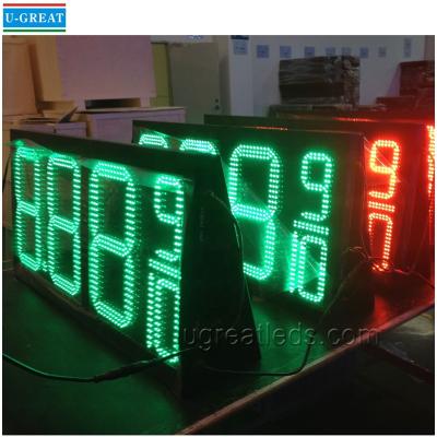 China Large 7 Segment LED Price Board For Gas Station Wall Ceiling Mounting à venda