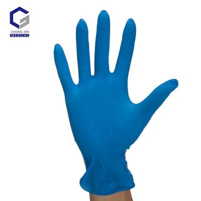 China Work Protection OEM Household Gloves Powder Free Blue Nitrile Gloves for sale