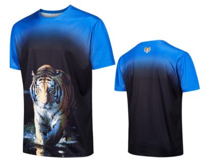 China Custom Made Mens Anti-pilling 3D Printing High Quality O-Neck T-Shirt for sale