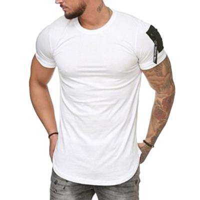 China Custom Made High Quality Anti-pilling Mens Short Sleeve Pocket T-Shirts for sale