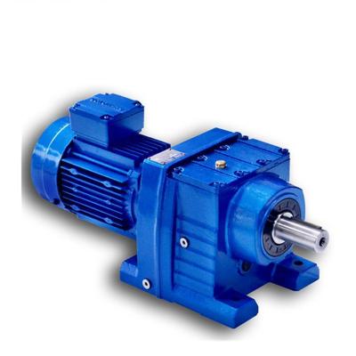 China Cement industry helical integrated helical reducer building material Stores R series gear helical motor for sale