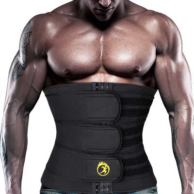 China Men Sauna Waist Trainer Sweat Sports Waist Trainer Slimming Brace Belt Sculpting Body Burning Tummy Workout Fitness Corset Shapers Fat for sale