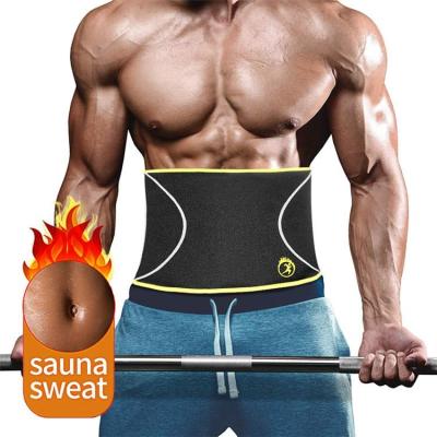 China Skin Friendly Men Waist Trainer Sauna Slimming Belts Body Shapers Neoprene Sweat Belly Trimmer Corset For Weight Loss for sale