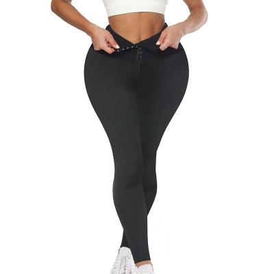 China Viable High Waist Women Hip Lift Yoga Panties Gym Panties Body Sculpting Tummy Control Slimming Sweat Body Shaper Sports Fitness Pants for sale