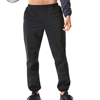 China Sports Sauna Pants For Men Weight Loss Workout Sweat Gaiters With Pocket Slimming Pants Body Shaper Hot Thermo Sports for sale