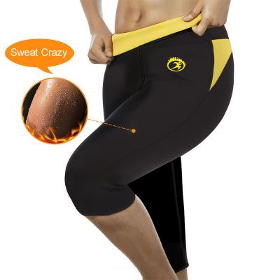 China Slim Sports Pants Tummy Control Panties Slimming Trainer Butt Lifter Tight Capris Body Shaper Workout Waist Short Neoprene Sweat for sale