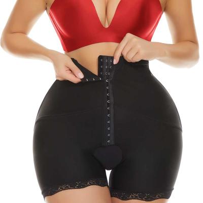 China Viable Tummy Control Panties For Women High Waisted Body Shaper Shorts Zipper Fitness Tummy Control Slimming Shapewear for sale