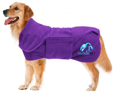 China Soft Robe Stocked Dog Bathrobe Puppy Cat Bathrobe Towel Adjustable Pet Bathrobe Super Absorbent Quick Dry Microfiber Pet Coat Dog Bathrobe for sale