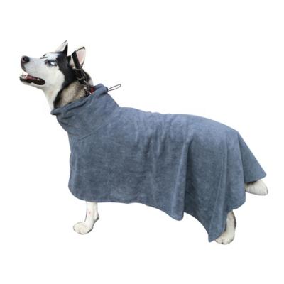 China Dog Sweater Pet Microfiber Water Bathrobe Moisture Absorbent Stored Drying Pet Coat Quickly Swimming Bathrobe Pour Chien for sale