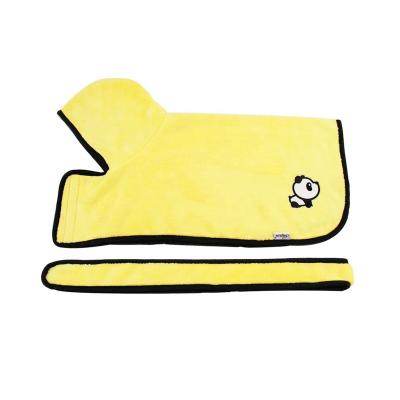 China Stocked Dog Bathrobe Towel Bathrobe Pet Bathrobe Drying Coat Absorbent Towel For Large Small Medium Dog Super Quick Dry Soft Adjustable for sale