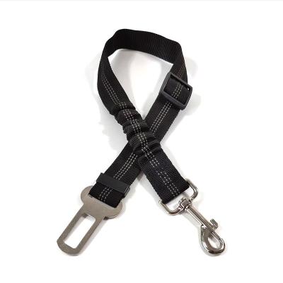 China Pet Supplies Car Seat Belt Dog Leash Vehicle Safety Belt Adjustable Damping Elastic Reflective Rope Stored Pet Supplies Car Seat Belt for Dog Cat for sale