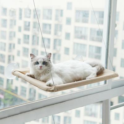 China Durable Cute Cat Hanging Beds Comfortable Sunny Window Seat Frame Supporting Hammock 20kg Strong Cat Bed Shelf Seat Hammock Rest Shelf for sale