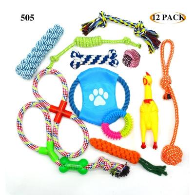 China Dog Viable Double Knot Puppy Chew Rope Knot Toys Toy Random Color Chew Toy Pet Teeth Bone Clean Durable Braided Rope Molar Pet Supplies for sale