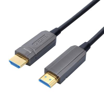 China Hot Selling Multimedia Cable AOC 10M/20M/30M/40M HDCP 2.2 AOC 4K 8K HDMI To HDMI Active Fiber Optic Cable for sale