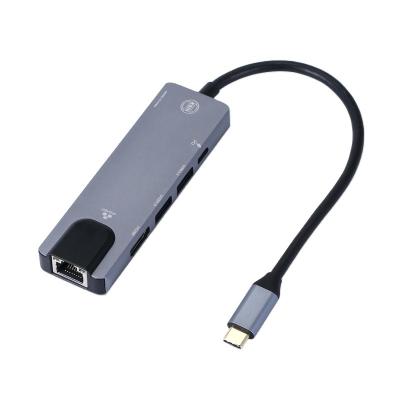 China MULTIMEDIA USB C HUB 5 IN 1 Docking Station SD TF USB 3.0 to type c adapter HUB for macbook sample available for sale