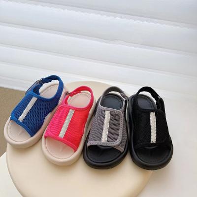 China New Design Sport Style Lightweight Fancy Kids Beach Sandals EVA Soft Sole Sandals for sale