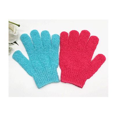 China Professional Factory Nylon Material Gloves Household Eco - Friendly Exfoliating Gloves for sale