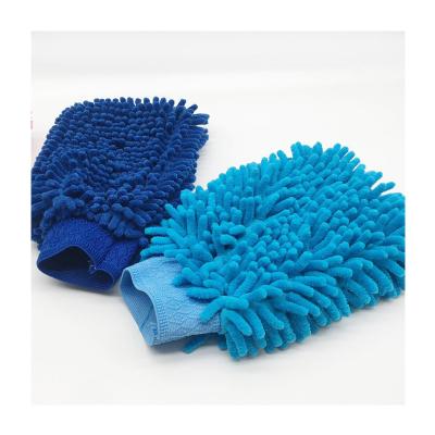 China Eco - Friendly Wholesale Chenille Non - Fading Multi - Functional Gloves Car Wash Gloves for sale