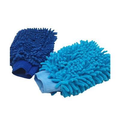 China Special Direct Selling Eco-friendly Non-fading Chenille Hardware Car Wash Gloves for sale