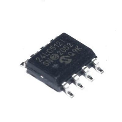 China New new original original EEPROM memory 24LC512T-I/SN in 24LC512-I/SN running integrated circuit IC chip SOIC-8 for sale