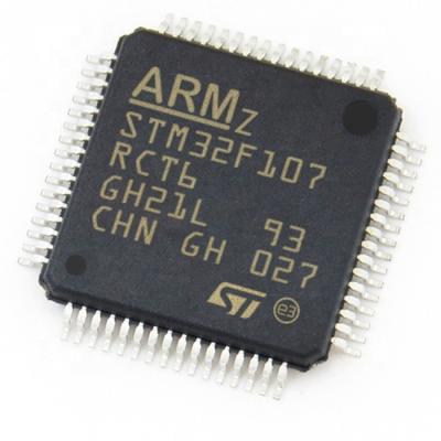 China New original original STM32F107RCT6 IC MCU STM32F107RCT6TR in stock FLASH chip STM32F LQFP64 electronic components for sale