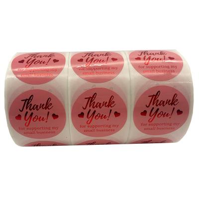 China Decorative Sticker Thank You Stamping Gift Envelope Baked Seal Sticker for sale