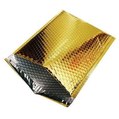 China Gold Recyclable Padded Bubble Envelopes Plastic Mailing Mailer for sale