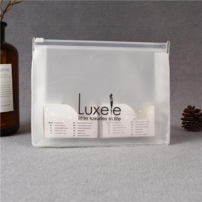 China Recyclable Custom Clear Transparent PVC Bags Bag Cosmetic Pouch for sale