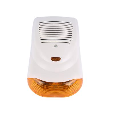 China Internal ABS external+metal cover wired outdoor waterproof DC 12V 120db alarm siren alarm siren and strobe light electronic strobe siren for sale