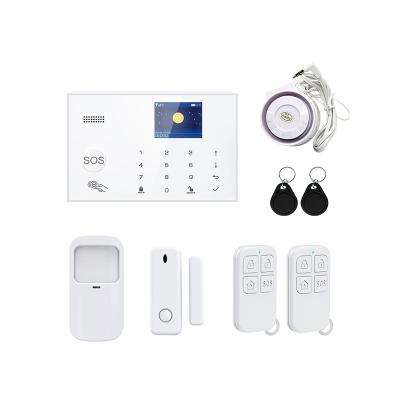 China Wifi/GM/M Wireless Home Alarm System Siren Strobe Protection Home Security Alarm Sensor Home Burglar Alarm Sensor for sale