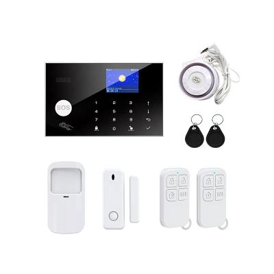 China Wireless Wifi Pir Detector Siren Smoke Detector OEM Burglar Alarm Smart Home Security Home Security Alarm Tuya Home Alarm System for sale