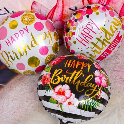 China Foil 18 Inch Happy Birthday Baby Shower Birthday Party Decor Foil Balloons for sale