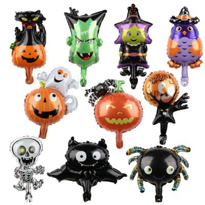 China Helium Mini Size Halloween Pumpkin Ghost Balloons Spider Foil Decoration for sale