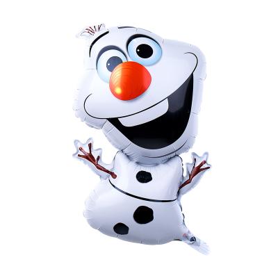 China Frozen Olaf Birthday Party Decorations Kids Foil Balloons Cartoon 72*43cm Festival Decoration Balloon Toy Air Inflatable Globos for sale