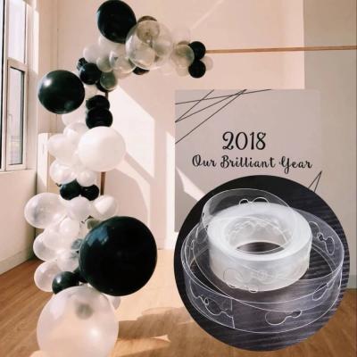 China 5M PVC Air Balloon Arch Chain DIY Clear Rubber Chain Birthday Party Supply Wedding Decor Helium Plastic Latex Balloon for sale