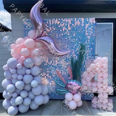 China Party Decoration 1*2M Foil Curtain Sequin Wall Sequin Wall Glitter Backdrop Curtain Birthday Wedding Wedding DIY Supplie for sale