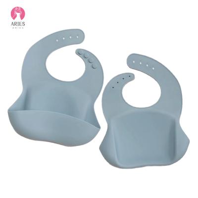 China Hot Selling Silicone WWD02-03 Long Sleeve Bib Baby Waterproof Baby Feeding Bib Viable Custom Bib Manufacturer for sale