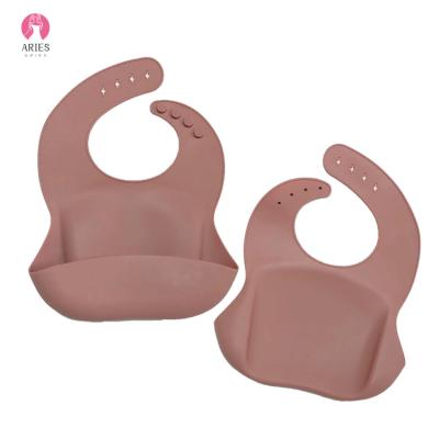 China WWD01-03 Wholesale Viable Food Grade Silicone BPA Free Waterproof Baby Bib For Babies for sale