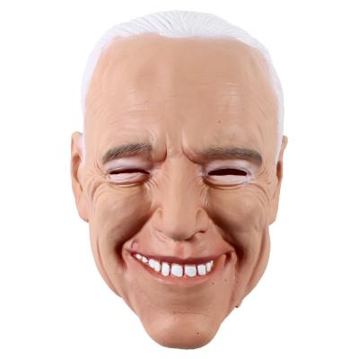 China Biden Celebrity Rubber Masks , Smiling Joe Mask American President With White Hair for sale