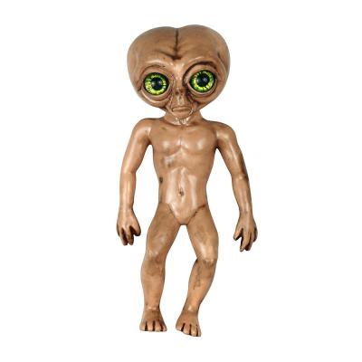 China 25cm Height Creepy Latex Alien Prop Life Like With Green Eyes for sale