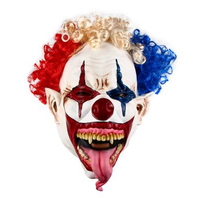 China Natural Latex Clown Costume Masks Customized Size For Halloween for sale