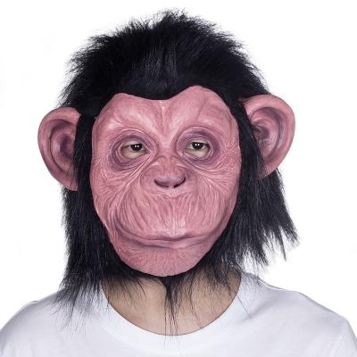 China Ape Monkey Animal Latex Masks , Gorilla Rubber Latex Mask Interesting For Adult for sale