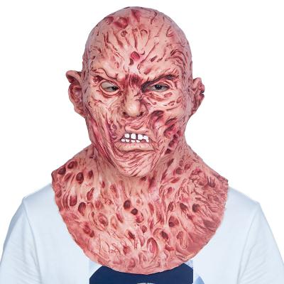 China Creepy Zombies Freddy Krueger Latex Mask , Halloween Party Prop Flexible for sale