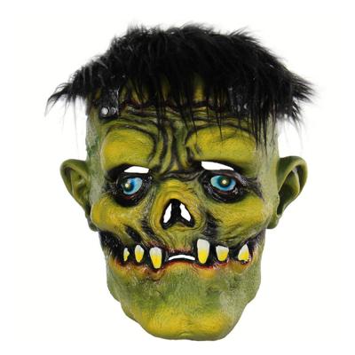 China Frankenstein Movie Costume Masks Green Rubber Latex With Wig for sale