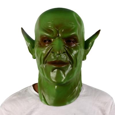 China Green Demon Realistic Foam Latex Mask Prosthetic Professional Grade for sale