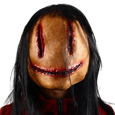 China Faceless Smile Scary Halloween Mask Halloween Costume Accessory Adult Unisex for sale