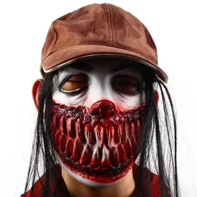 China Rubber Latex Adult Scary Masks Mask Highly Simulated 28*40cm for sale