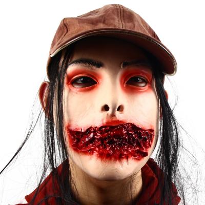 China Customized Creative Horror Halloween Scary Masks With Hat for sale