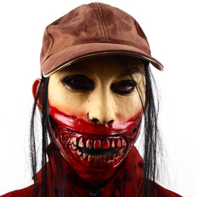 China Highly Simulated Evil Scary Mask Horror Creepy 100% Natural Latex for sale