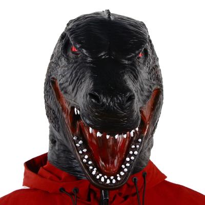 China Rubber Latex Dinosaur Head Mask for sale